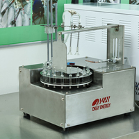 Machine automatique de remplissage et de scellage d'ampoules en verre de laboratoire avec méthode de joint de pointe oxyhydrogène