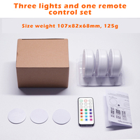 Mini lampe LED portable sans fil à capteur tactile et intensité réglable pour placard, cuisine, armoire, avec télécommande, idéale comme veilleuse et pour la décoration