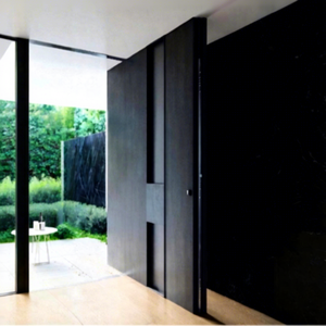 <span class=keywords><strong>Puerta</strong></span> Principal de <span class=keywords><strong>Entrada</strong></span> Pivotante de Aluminio Sólido Impermeable y Personalizada de ALUFRONT, Anti-robo, para Exteriores, para Villa - Product Image 1