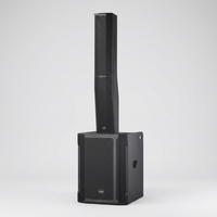 Altavoz Subwoofer de Columna Activo - Caja de Madera Contrachapada de Abedul, Sistema de Audio Portátil Line-Array de 1200W, Entrada Balanceada XLR para Escenario