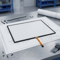 Écran tactile résistif personnalisé de 8,4 pouces à 4 fils, verre ITO, panneau tactile de contrôle industriel avec FPC à 5 broches
