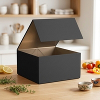 Boîte pliante en papier rigide personnalisée avec logo de luxe, fermeture magnétique, boîte cadeau en papier pliable