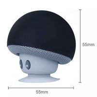 Nouveau Haut-parleur Bluetooth Tendance en Forme de Petite Tête de Champignon de Dessin Animé, Mini Support de Téléphone, Pratique avec Ventouse pour l'Extérieur, Petit Audio Intelligent