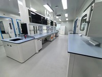 Banc de travail en acier sur pieds avec évier intégré pour laboratoire et école