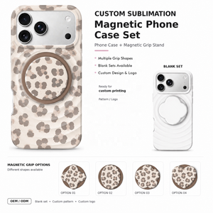 Coque de téléphone personnalisée par sublimation pour <span class=keywords><strong>iPhone</strong></span> 18 17 16 15 <span class=keywords><strong>14</strong></span> Pro Max, motif imprimé, protection avec support magnétique - Product Image 1
