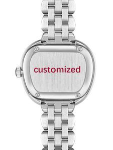 Reloj de Cuarzo de Lujo Personalizado para Mujer, Diseño Ovalado, Resistente al Agua, con Diamantes de Imitación, Regalo para Mujer. - Product Image 4