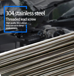 50cm asta filettata M8 in acciaio inox, <span class=keywords><strong>975</strong></span> <span class=keywords><strong>DIN</strong></span> a filo pieno, a prova di ruggine per fai da te/mobili/costruzioni - Product Image 4