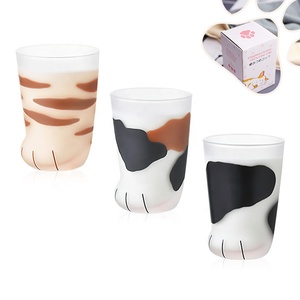 Kreative Katzenpfoten-Tasse mit Niedlichem Pfotenabdruck, 300ml, Wiederverwendbar, Hitzebeständig, Mattiertes, Modisches Trinkgefäß für Erwachsene - Product Image 1