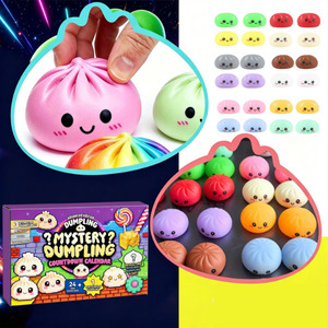 Nuevo Producto Caliente: Calendario de Adviento Misterioso de Dumplings, Caja Sorpresa con Juguete Estrujable, Caja de Regalo para Alivio del Estrés en Adultos, Juguete Rebotador Chusx - Product Image 2
