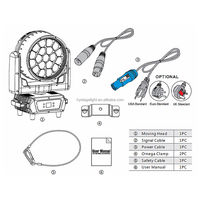 Éclairage extérieur haute puissance 19*40w RGBW 4in1 Led abeille oeil Zoom lavage CTO anneau effet IP65 étanche tête mobile lumière de scène