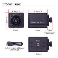 5600 1080P PS5268 3mm sin distorsión HD Android USB Módulos de cámara de visión artificial industrial 90 grados