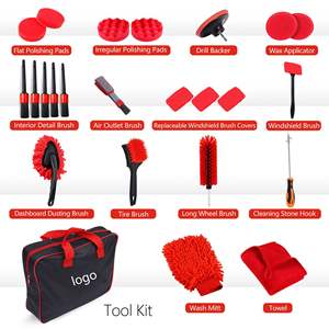 Nouvel ensemble de 24 brosses de <span class=keywords><strong>nettoyage</strong></span> automobile PMS, en plastique PP, pour <span class=keywords><strong>perceuse</strong></span> électrique, pour évents d'aération, élimination des saletés et des saillies, avec éponges de précision - Product Image 3