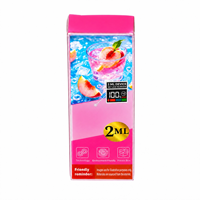 Emballage en plastique avec écran LED, boîte en PVC PET PP rose, emballage en plastique transparent avec logo personnalisé, boîte portable fine