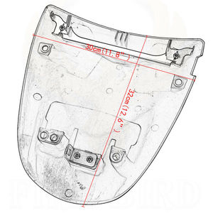 Cubierta Trasera de Plástico ABS para Asiento del Pasajero de Motocicleta, Pieza de Carenado para <span class=keywords><strong>Kawasaki</strong></span> <span class=keywords><strong>ZX6R</strong></span> 2003 2004 / ZX-6R 03 <span class=keywords><strong>04</strong></span> - Product Image 4