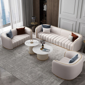Top Grain pelle schiuma bar negozio Club House o uso ufficio Club mobili <span class=keywords><strong>casa</strong></span> moderna luce di lusso divano componibile Set di lusso di lusso - Product Image 5
