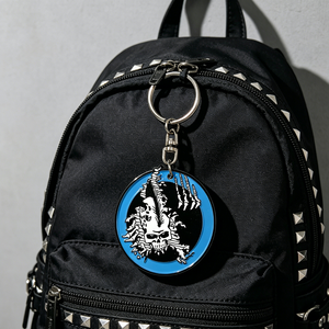 Porte-clés en métal émaillé souple personnalisé, de haute qualité, style gothique punk, motif <span class=keywords><strong>griffe</strong></span> de squelette, effet déchiré, breloque de sac - Product Image 1