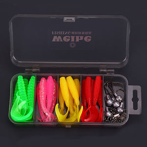 WEIHE 36 pz Kit pesca pesca morbida esca e accessori Combo attrezzatura scatola esca morbida Kit esca da pesca - Product Image 5