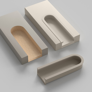 Minimalist U-Shaped Groove Recessed Handles Embedded Concealed <strong>Door</strong> Pulls for Wardrobe Drawer Cabinet Vanity - Product Image 4