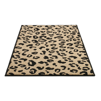 Tapis en vedette imprimé léopard tapis d'appoint anti-dérapant vente directe d'usine