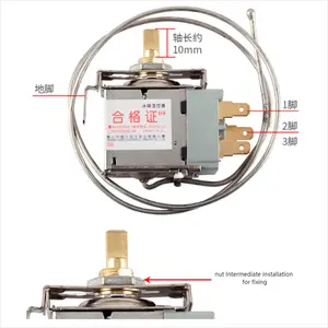 Glossk Universal refrigerador WDF20-L termostato refrigerador para controle de temperatura Porca embutida