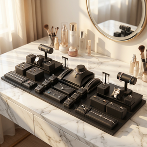 Fashion Modern Jewel Store Stand Tray Bracelet <b>Earring</b> Bangle Ring Holder Necklace Pendant Stand Hold Set Jewelry Display - Product Image 5