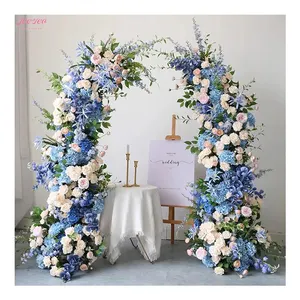 2024 New Product Ideas Rose Flower Arch Backdrop Flower Wall House Wedding Party Event Stage Background Flower Stand Decoration.