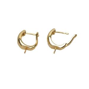 Pendientes de Plata S925 en Forma de U para Mujer, 8-14 Perlas, Accesorios DIY, Bandeja Vacía 4051, Colección Año Nuevo 2022 - Product Image 5