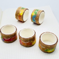 Ruban adhésif washi imprimé personnalisé, motif vintage, forme spéciale, pour scrapbooking, en vrac