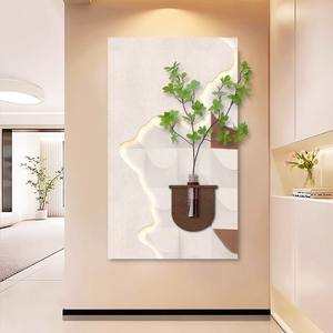 Plantas verdes hidropónicas Hall de entrada Decoración LED Pintura Crema Viento Directamente Frente A LA Puerta Pasillo Pintura de arenisca - Product Image 5