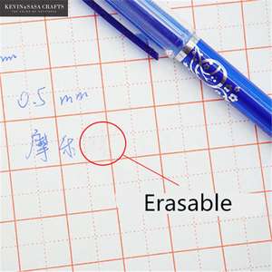 ปากกาเจลหมึกสีฟ้า<span class=keywords><strong>2</strong></span> + 50ชิ้น/เซ็ต0.5มม.,ปากกาหมึกสีดำลบได้ปากกาเติมได้ปากกาลบได้ด้ามจับสามารถซักได้สำหรับเขียนหนังสือในโรงเรียนปากกาหมึกเจล - Product Image 3