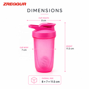 Botella Mezcladora de Proteínas Personalizada de 300 ml, de PP, con Bola Mezcladora, Escala Graduada, Tapa con Asa de Transporte, <span class=keywords><strong>Mini</strong></span> Vaso Mezclador de Plástico, Proveedor Mayorista - Product Image 4