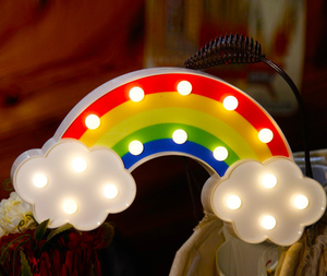 LED taç şekli Flamingo kaktüs palmiye ağacı işareti lamba tropikal temalı parti süslemeleri masa masa gece işıkları çocuk odası için - Product Image 3