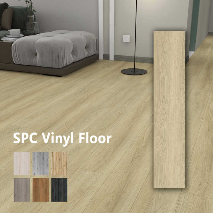 Eco Spc Flooring Modern Hotel 0 Formaldehyde Fireproof Vinyl 4 0Mm 8 0Mm Rigid Core Luxury Vinyl preview