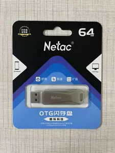 새로운 고속 U 디스크 Netac U782C 금속 Pendrive 32G 64G 128GB ps4 다운로드 PhoneType-C 듀얼 인터페이스 USB 플래시 드라이브