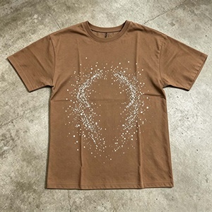Custom Men's Short Sleeve T-Shirt O-Neck Casual Regular Fit Cotton <b>Tops</b> for Summer - Product Image 3