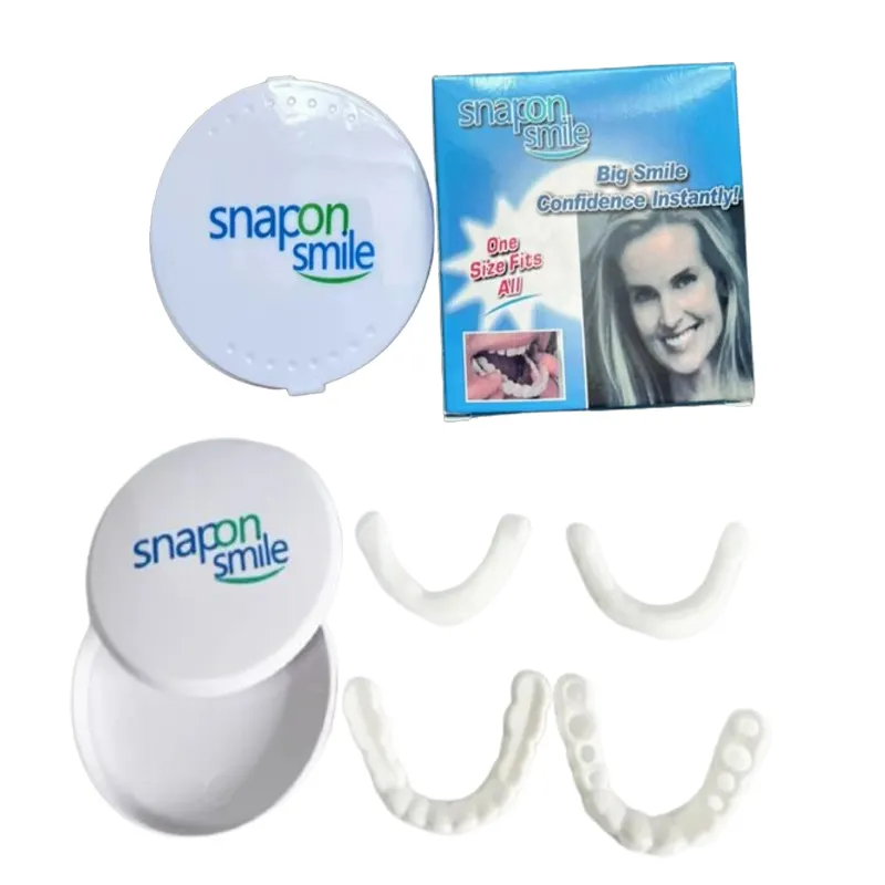 Dentaduras postizas completas de silicona hacia arriba y hacia abajo, dentaduras postizas flexibles, dentaduras postizas acrílicas, dentaduras postizas moldeables