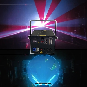 Projecteur laser RGB 5W avec application, DMX512 automatique, animation 3D XGD, scanner complet, indice de protection IP33, en alliage d'aluminium, pour mariage, fête, DJ, discothèque - Product Image 5