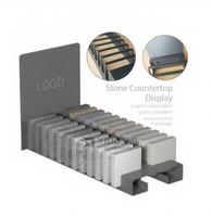 Présentoir de comptoir en quartz sur mesure pour échantillons de carrelage, support de présentation compact pour petits comptoirs en granit et verre
