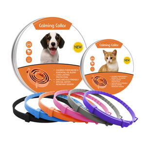 Haustier bedarf Hunde zubehör Katze Beruhigendes Halsband Pflanze Ätherische Öle Anti-Angst Anpassen Hund Beruhigendes Halsband - Product Image 1