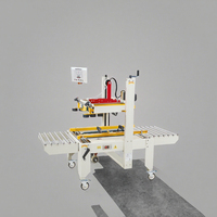 Scelleuse de cartons semi-automatique, machine à sceller les boîtes à ruban adhésif électrique pour l'emballage de vêtements et de textiles