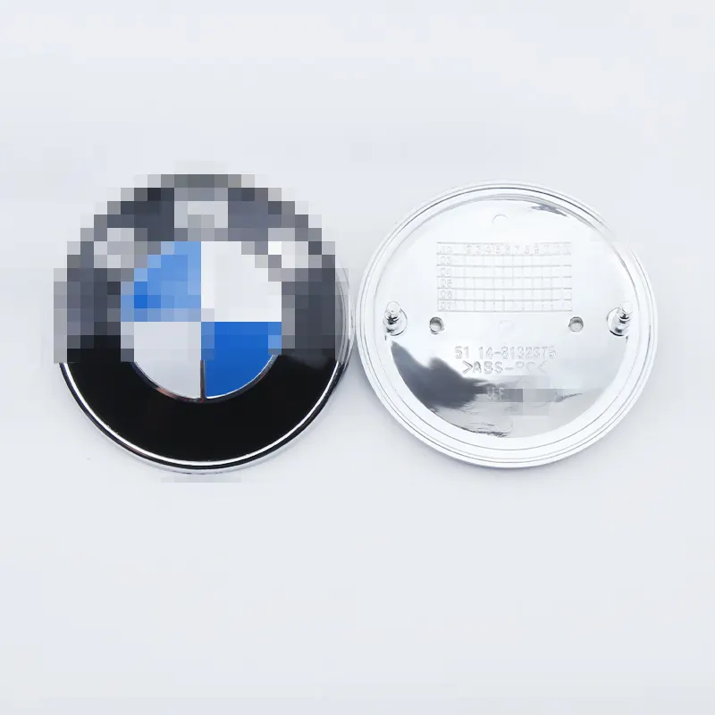 82Mm/74Mm/Blauw Zwart Motorkap Vooraan Kofferbak Logo Embleem Badge Voor Bmw E46 E39 E38 E90 E60 X 3X5X6