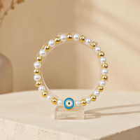 Bracelet élastique pour femme, style hawaïen, perles coquillages et fleurs à cinq pétales, best-seller, pour usage quotidien