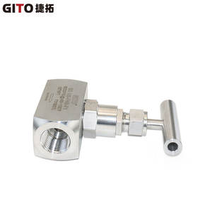 Vanne à aiguille droite en acier inoxydable haute température haute pression, filetage interne NS 1/2 pouce carré, pour hydrogène - Product Image 2