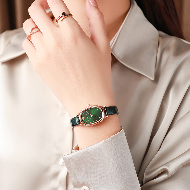 Hemobllo Orologio da Polso Donna Cinturino in Pelle