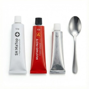 Tubo de Aluminio Plegable con Boquilla Sellada Herméticamente y Tapa Perforadora para Envasado de Pasta de Alimentos de Grado Farmacéutico y Mostaza - Product Image 5