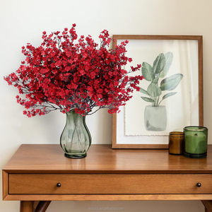 <span class=keywords><strong>Fleurs</strong></span> artificielles en soie naturelle, branche de gypsophile faite à la main, 48 cm, pour centre de table de mariage, bouquet, photographie - Product Image 5