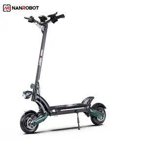 Nanrobot New Design disc brake D6+ 2000w Dual Motor 10inch Offroad Two-wheel Powerful Electric Scooter