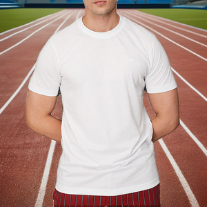 Camisetas de Hombre al por Mayor, Personalizadas, de Manga Corta, Ajustadas, de Secado Rápido, Ecológicas, Transpirables, Antiarrugas, Deportivas, para Correr, con Letras - Product Image 2