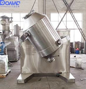 เครื่องผสมแป้งพลาสติกแห้ง เครื่องปรุงรส เครื่องผสมแบบดรัม 3 มิติ เครื่องกวนผง เครื่องปั่นแบบหมุน 3 มิติ - Product Image 2