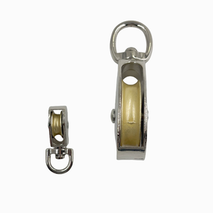 Сверхмощный поворотный канатный шкив, 1-1/4 "цинковый Отлитый никелированный шкив для продажи - Product Image 5